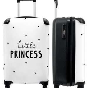 Koffer - handbagage - kinderkoffer - quote - meisje - prinses - prinsesje