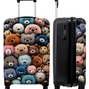 Koffer - handbagage - kinderkoffer - teddybeer - knuffel - dieren