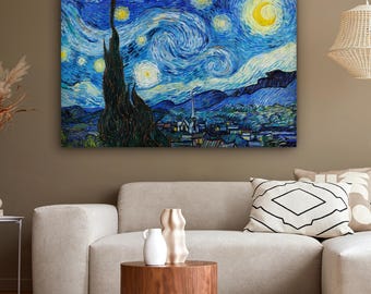 Vincent van Gogh - Leinwandbild - Sternennacht - Moderne Wanddeko