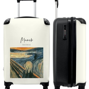 Koffer - handbagage - kunst - munch - de schreeuw - oude meester