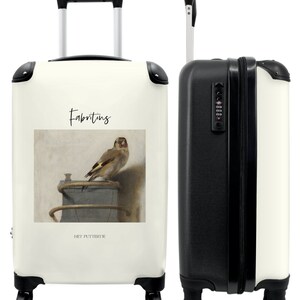 Koffer - handbagage - kunst - fabritius - het puttertje - vogel