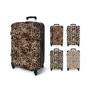 Panther Print Hardshell Suitcase – Lightweight Spinner Luggage