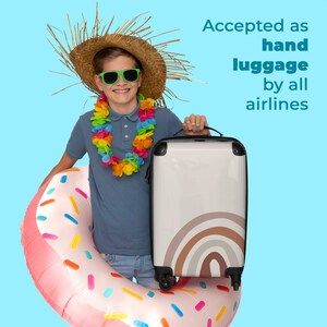 Valise bagage cabine valise enfant arc-en-ciel terracotta design minimalisme kids image 4