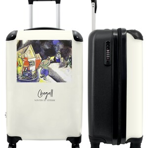 Koffer - handbagage - kunst - chagall - modern - kleurrijk