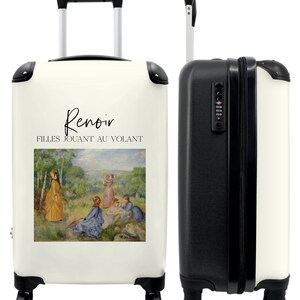 Koffer - handbagage - kunst - renoir - landschap - oude meester