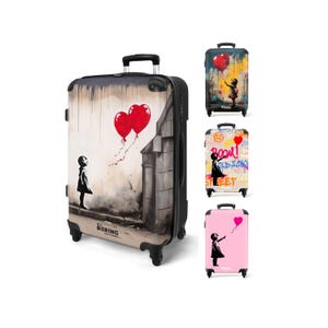 Banksy Art Hartschalenkoffer - Leichtes Spinnergepäck