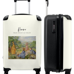 Koffer - handbagage - kunst - renoir - oude meester - kleuren