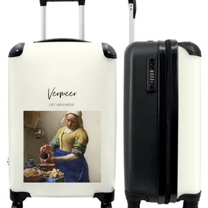 Koffer - handbagage - kunst - vermeer - meisje - oude meester