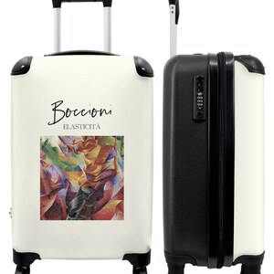 Koffer - handbagage - kunst - boccioni - kleuren - oude meester