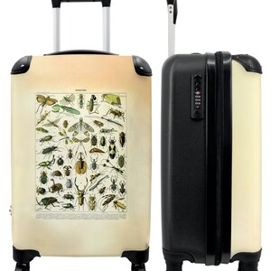 Koffer - handbagage - insecten - kever - vintage - millot - art