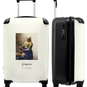 Koffer - handbagage - kunst - johannes vermeer - oude meester - het melkmeisje