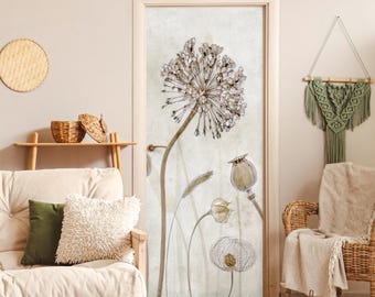 Aquarell Pusteblume Türaufkleber - Selbstklebender Türaufkleber
