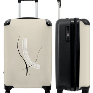 Koffer - handbagage - lijnen - pastel - vormen - design