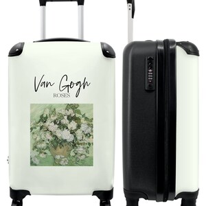 Koffer - handbagage - kunst - van gogh - bloemen - oude meester