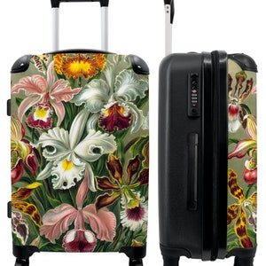 Koffer - handbagage - kinderkoffer - bloemen - kunstwerken - haeckel - planten - oude meesters