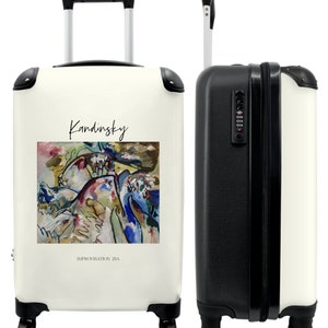Koffer - handbagage - kunst - kandinsky - compositie - kleuren