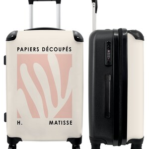 Koffer - handbagage - kinderkoffer - matisse - art - roze - abstract