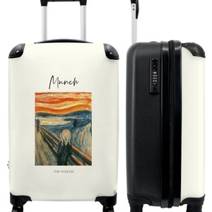 Koffer - handbagage - kunst - munch - de schreeuw - modern