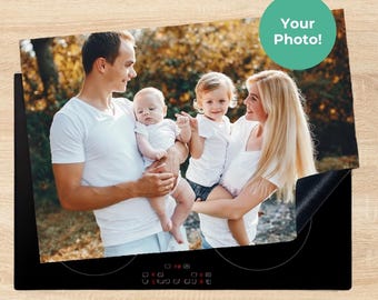 Protezione personalizzata per piano cottura a induzione con foto – Elegante copertura per piano cottura