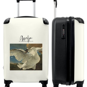 Koffer - handbagage - kunst - asselijn - oude meester - zwaan