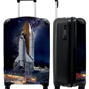 Koffer - Kabinengepäck - Kinderkoffer - Weltall - Spaceshuttle - Rakete - Jungs