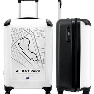 Koffer - handbagage - racebaan - albert park - australië - formule 1 - wit