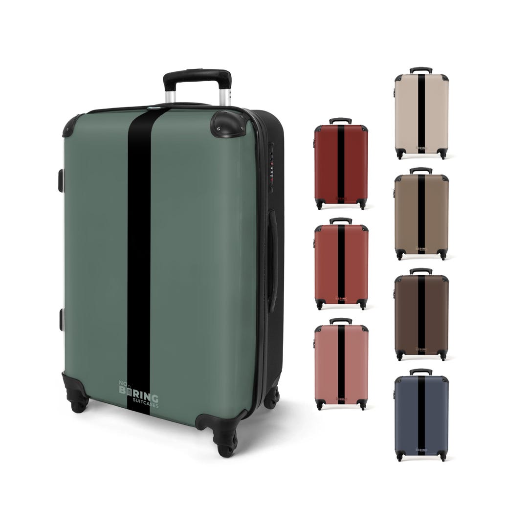 Valigia rigida elegante con colori moderni Cabina, media o