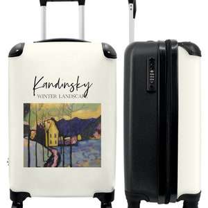 Koffer - handbagage - kandinsky - kunst - kleuren - winter