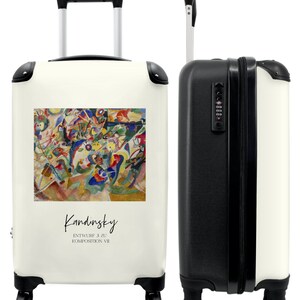 Koffer - handbagage - kunst - kandinsky - compositie - kleuren