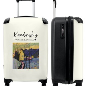 Koffer - handbagage - kunst - kandinsky - winter - kleuren