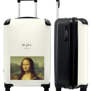 Koffer - handbagage - kunst - mona lisa - oude meester - leonardo da vinci