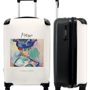 Koffer - handbagage - kunst - matisse - portret - vrouw