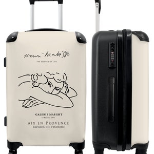 Koffer - handbagage - kinderkoffer - kunst - lijntekeningen - vrouw - matisse - oude meesters
