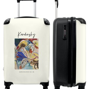 Koffer - handbagage - kunst - kandinsky - compositie - kleuren