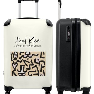 Koffer - handbagage - kunst - paul klee - lijntekeningen - oude meester