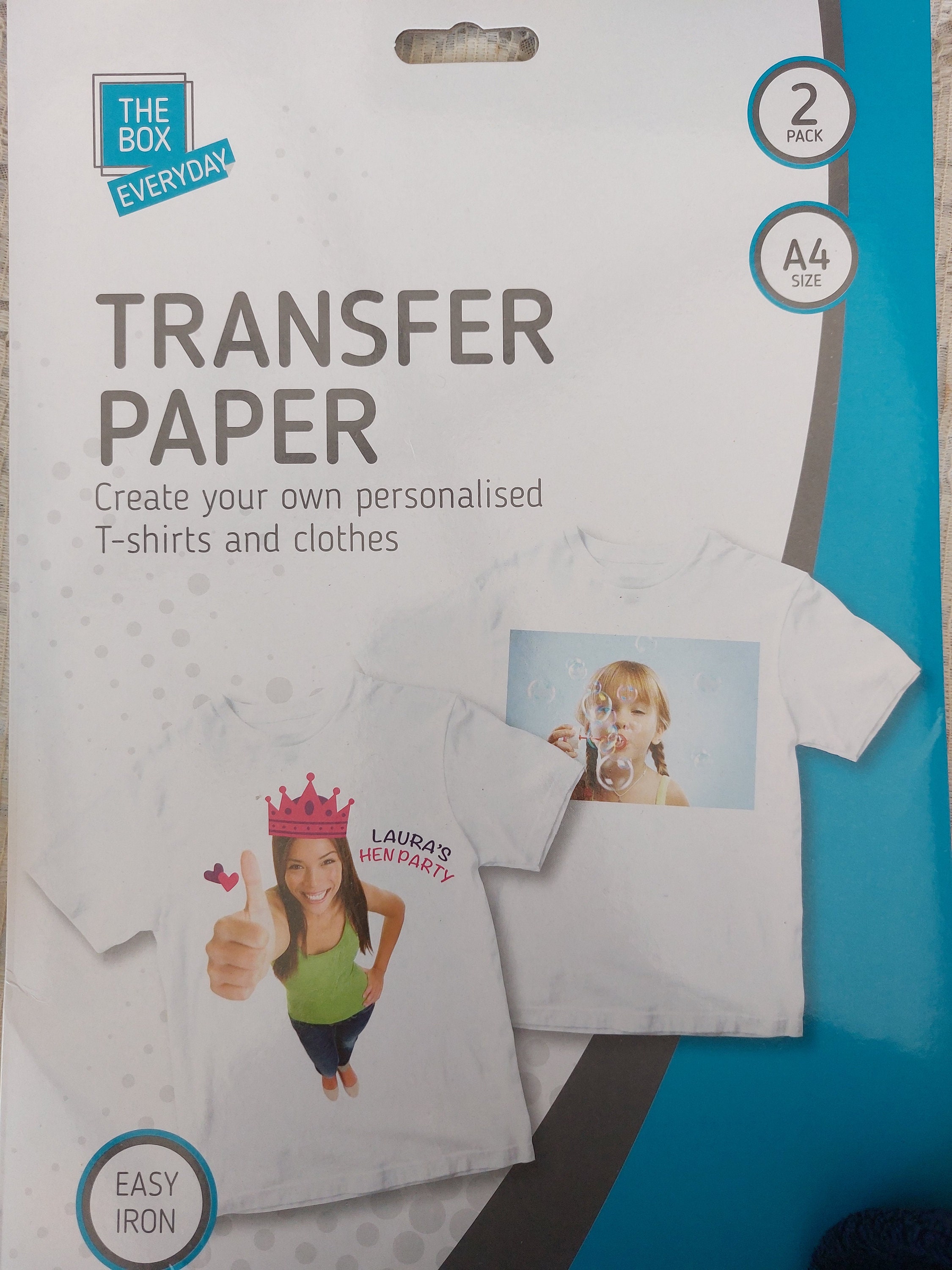 Iron on paper for shirts deals