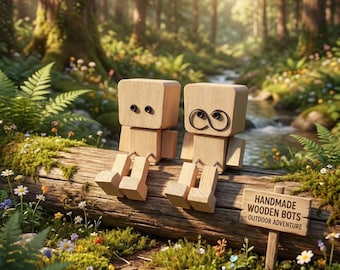 Jolie figurine en bois de jambe tremblante, décoration de bureau de sculpture sur bois faite main, cadeau créatif d'ornement de voiture pour petit ami