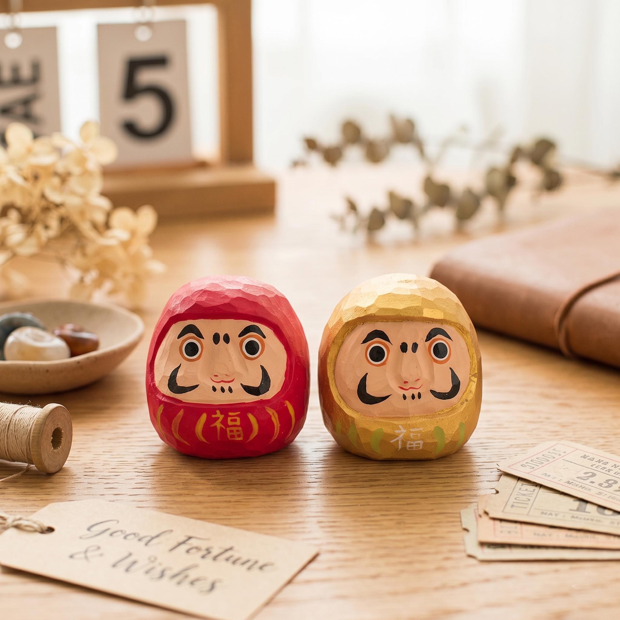 だるま　木製 Wooden daruma - Etsy 日本