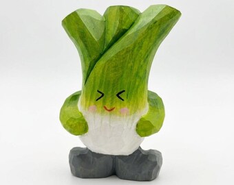 Figurine à sculpter sur bois faite main, joli ornement de bureau pour le bureau, décoration de bureau pour rehausser l'humeur, sculpture artisanale pour étagère de maison