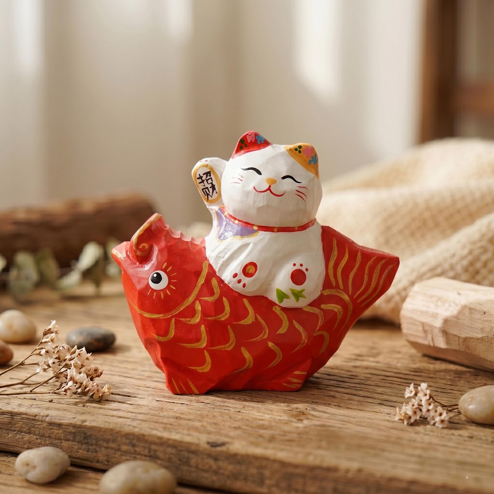 Maneki neko ornament - Etsy 日本
