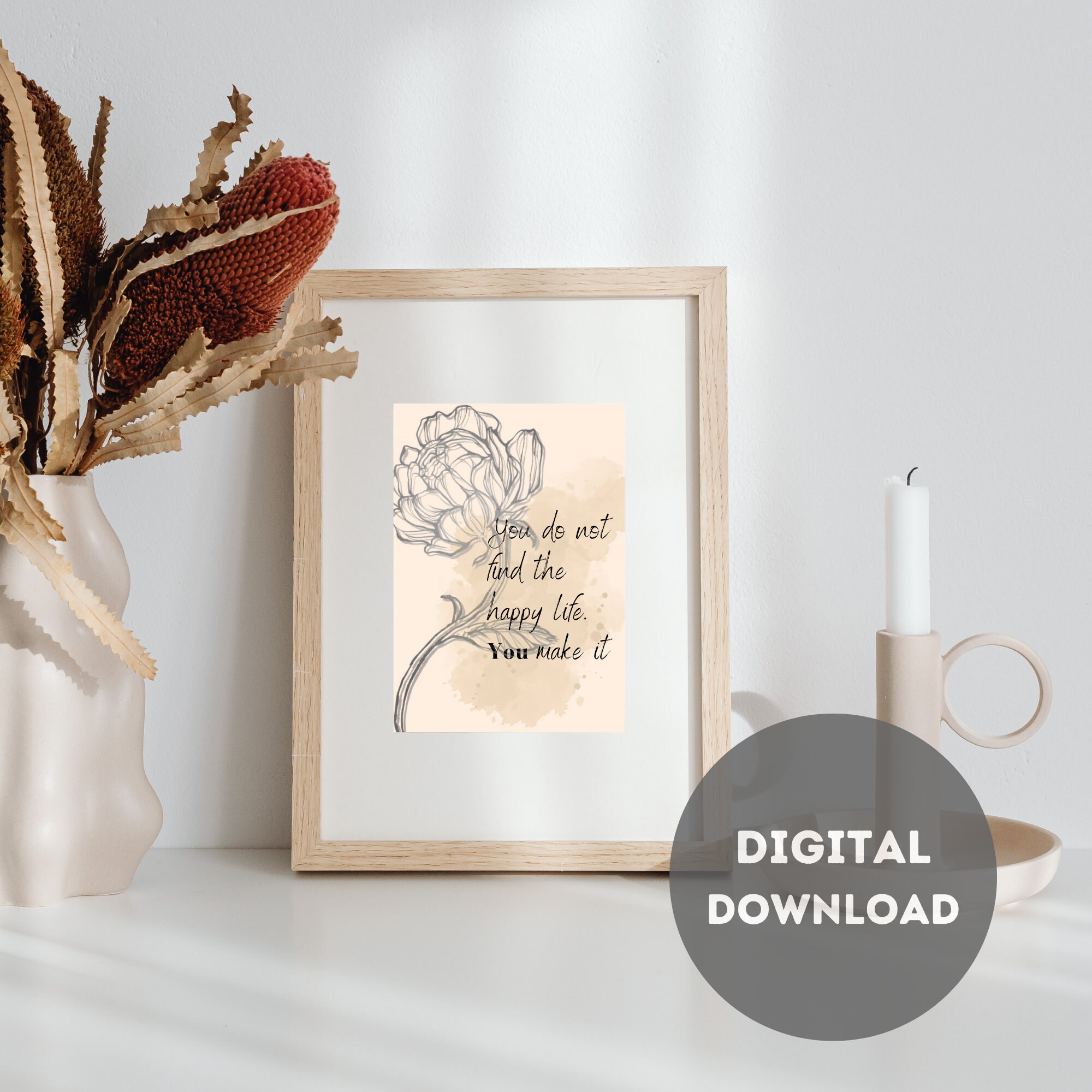 Set of 3 Positive Affirmations Printable, Inspirational Wall Art ...