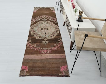 2x10 Rug,Oushak Runner Rug,Natural Runner Rug,Oushak Runner,Oushak Rug,2x10 Runner,2x10 Runner Rug,Turkish Runner Rug,Vintage Runner,B-3816