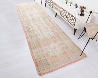 Alfombra Wool Runner, Corredor de alfombra, Alfombra Oushak Runner, Alfombra Runner, Alfombra de corredor 3x11, Alfombra Runner vintage, Alfombra de entrada, Alfombra de corredor turco, Corredor de cocina, B-355