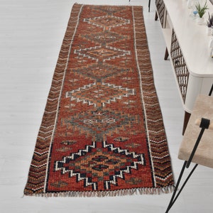 3x10,Vintage Runner,3x10 Runner Rug,3x10 Runner,Wool Runner,Anatolian Runner,3x10 Rug,Handmade Runner,Oushak Runner,Turkish Runner,B-2475