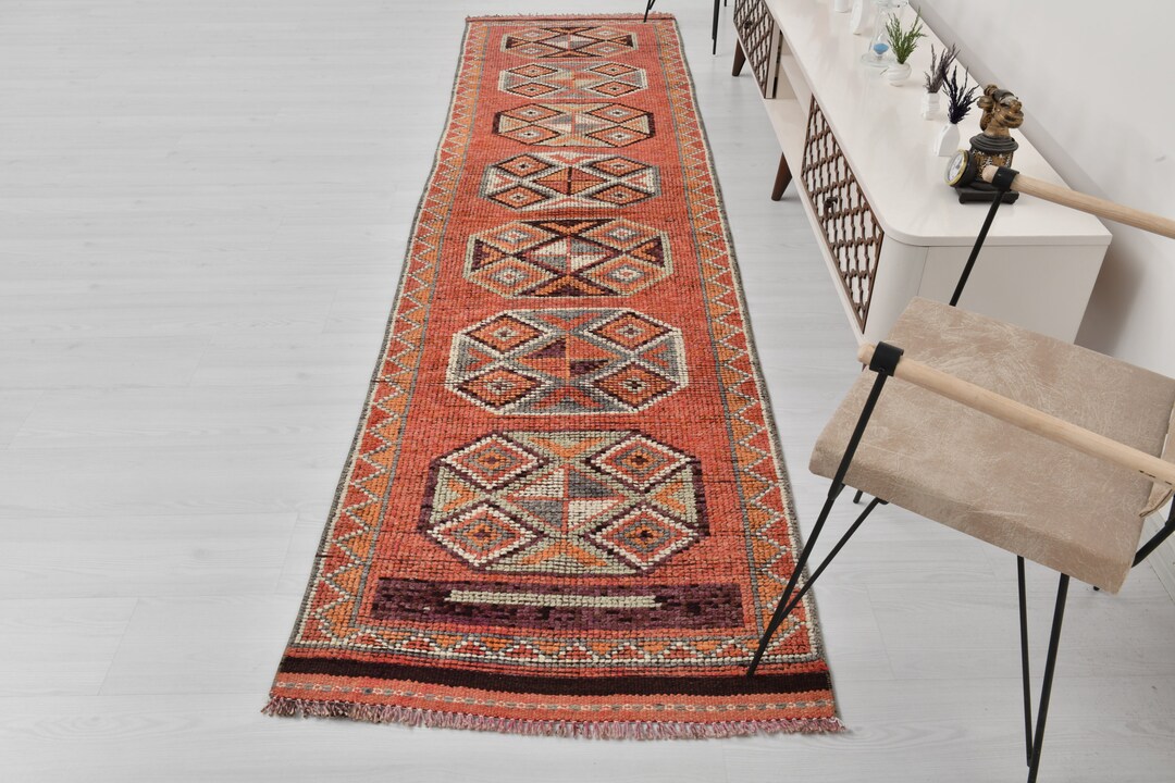 Handmade Runner,old Runner,runner Rug,3x11 Vintage Runner,corridor Rug ...