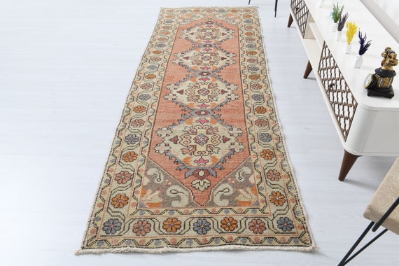 3x10,Runner Rug,Oushak Runner,3x10 Turkish Rug,Boho Rug,Soft Runner Rug,3x10 Oushak Rug,Turkish Runner Rug,Entryway Rug,Hallway Runner,B-133