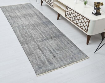 Turkish Runner Rug,Wool Runner Rug,Kitchen Rug,Handmade Rug,Vintage Runner Rug,Runner Rug,Hallway Rug,Oushak Runner,Soft Runner Rug,O-3250