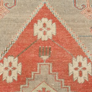 4x6 matta, Oushak matta, Vintage matta, 4x6 turkisk matta, Handgjord matta, Golvmatta, Naturlig matta, Anatolisk matta, Vardagsrumsmatta, 4x6 områdesmatta, Ullmatta, A-1321 bild 7