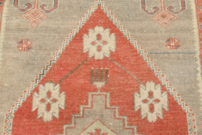 4x6 matta, Oushak matta, Vintage matta, 4x6 turkisk matta, Handgjord matta, Golvmatta, Naturlig matta, Anatolisk matta, Vardagsrumsmatta, 4x6 områdesmatta, Ullmatta, A-1321 bild 7
