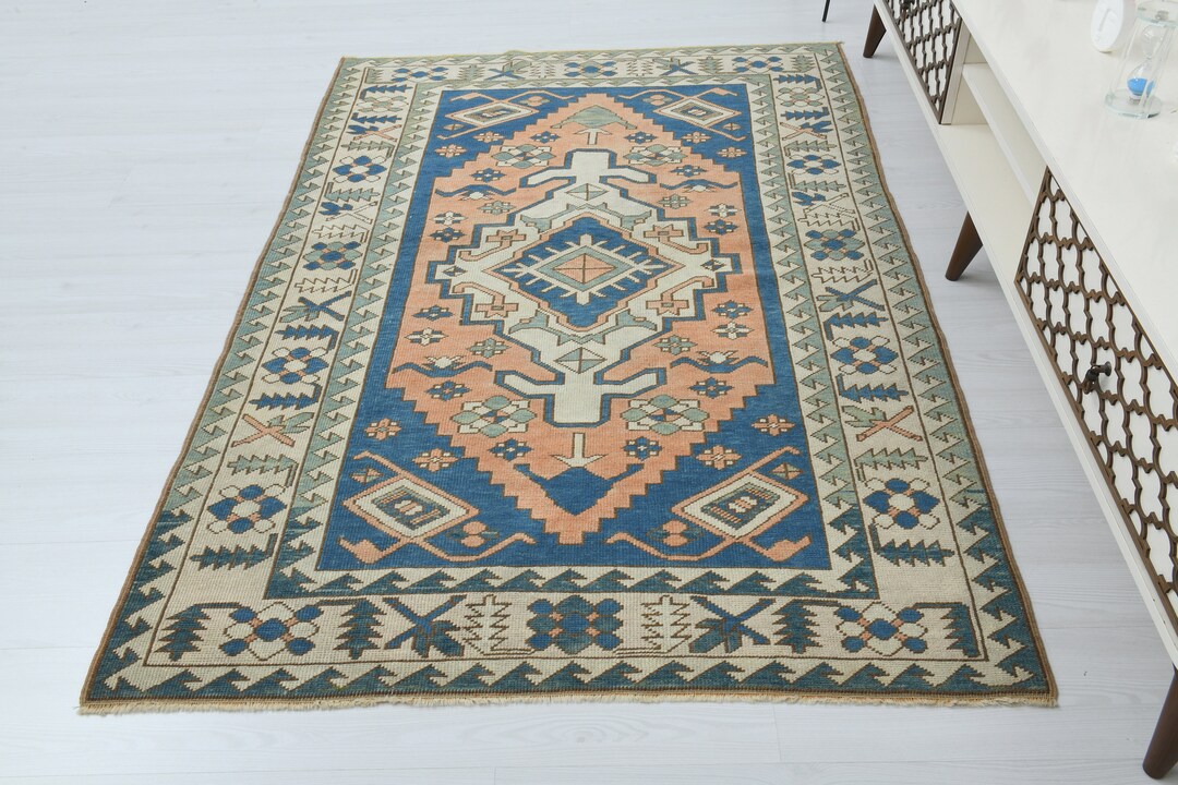 4x6 Rug,oushak Rug,vintage Rug,4x6 Turkish Rug,handmade Rug,floor Rug